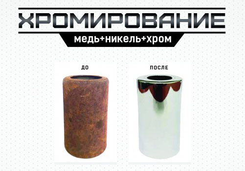 хромироваие гальваническое до и после